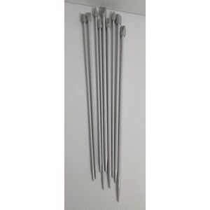 Vintage Susan Bates Knitting Needles Mixed Sizes Plastic Lot Gray Pairs + 1 Solo